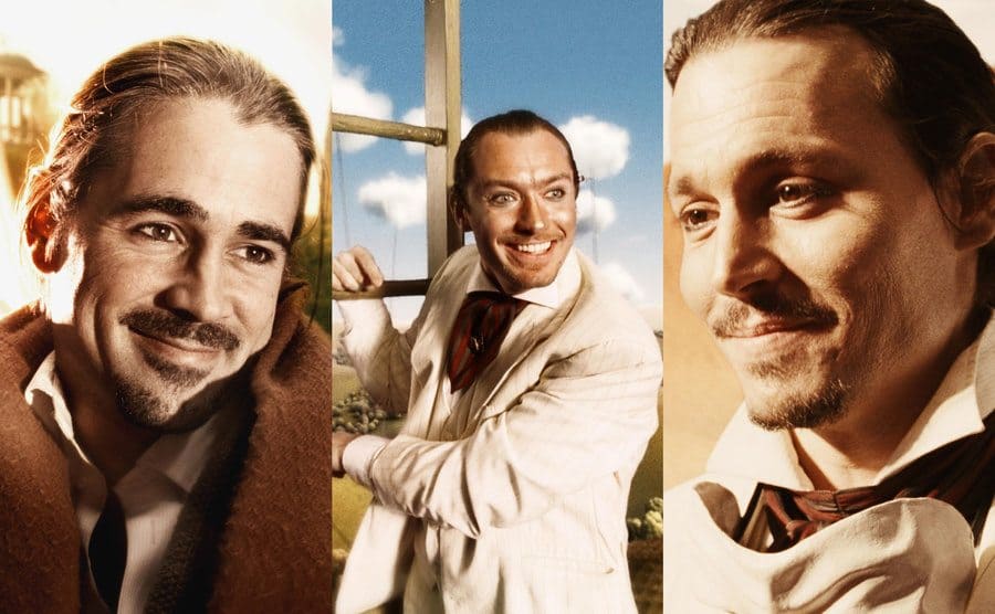 Colin Farrell as Heath Ledger's part / Jude Law as Heath Ledger's part / Johnny Depp as Heath Ledger's part
