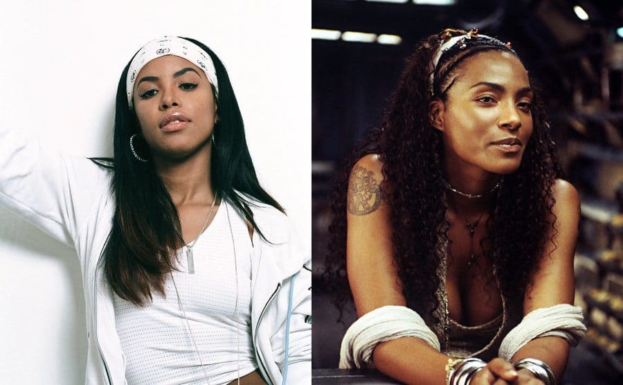 Aaliyah posing for a portrait / Nona Gaye in The Matrix