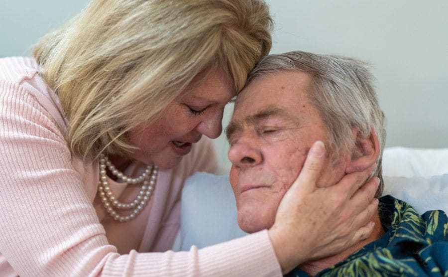 Nelson and Cook are seen embracing after years of not seeing each other. 
