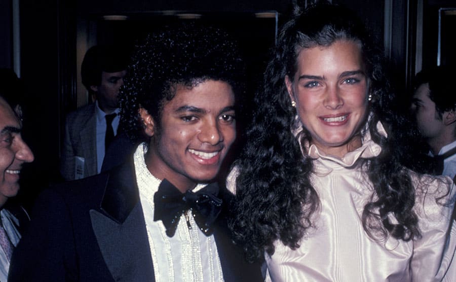 Michael Jackson and Brooke Shields on the red carpet in 1981