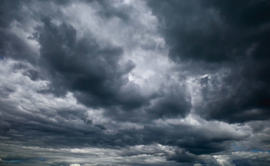 Stormy rain cloud background.
