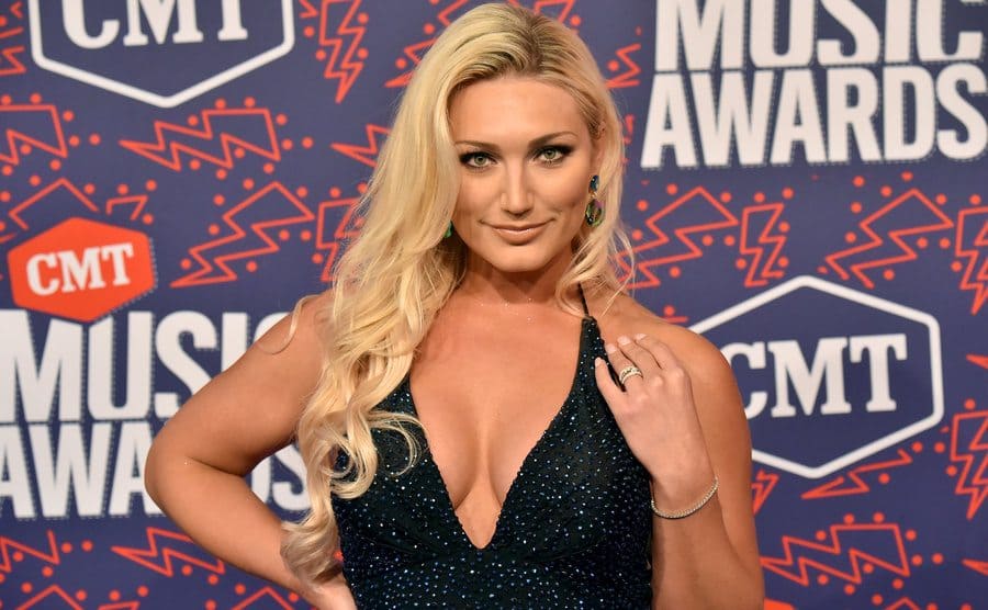 Brooke Hogan posing on the red carpet 
