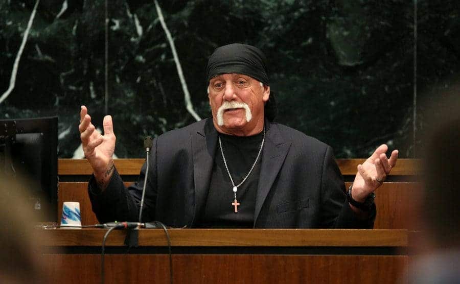 Hulk Hogan in court in 2016