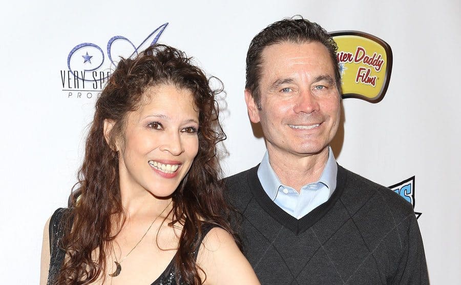 Tai Babilonia and Randy Gardner on the red carpet in 2013