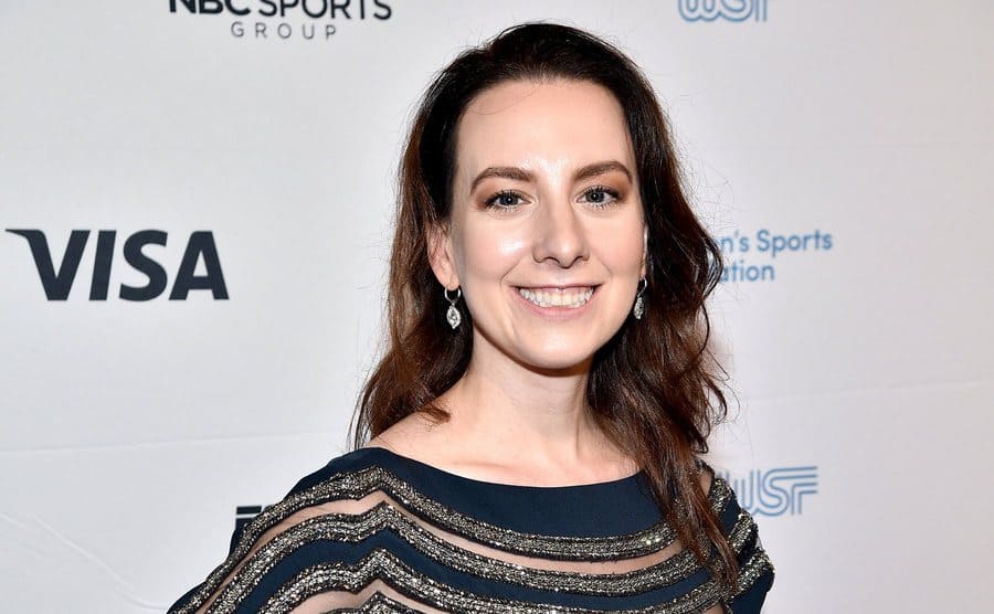 Sarah Hughes on the red carpet today