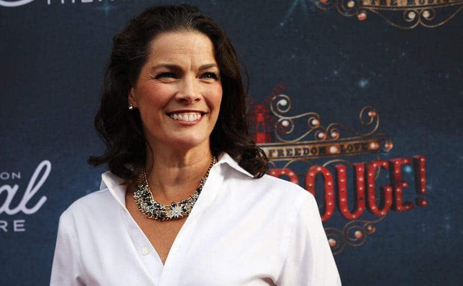 Nancy Kerrigan on the red carpet today