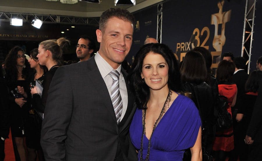 David Pelletier and Jamie Sale on the red carpet today