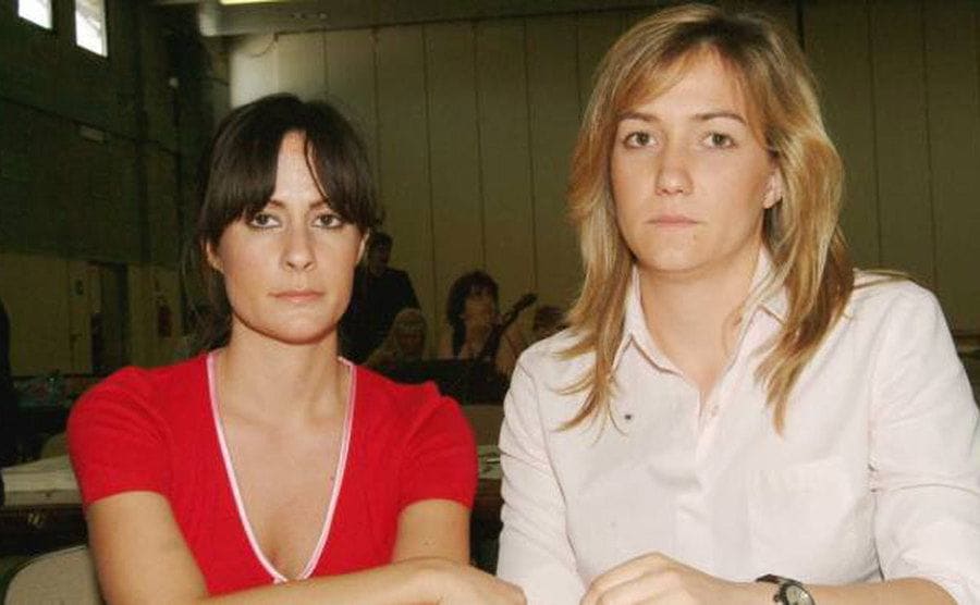 A photo of Alessandra and Allegra Gucci. 