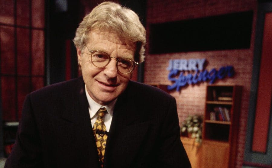 Jerry Springer on the set of his show