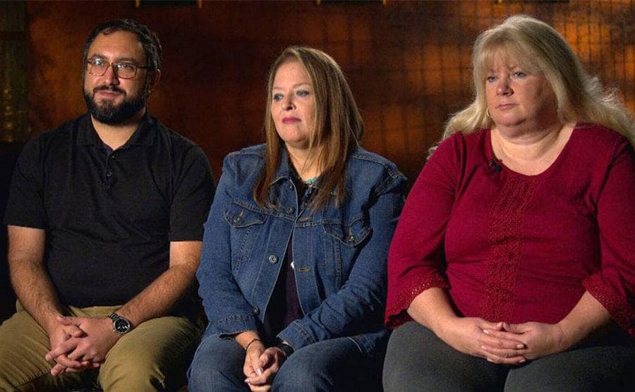 Lori Graff, Kevin Lord, and Missy Koski are giving an interview for Dateline.