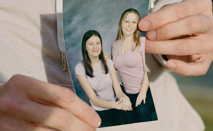 A photo of Dana and Bobbie from a school picture day.