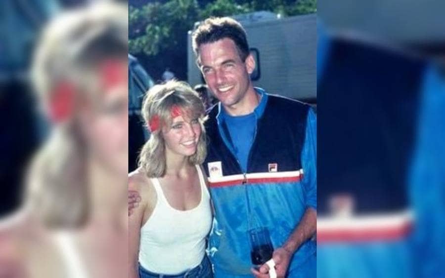 Mark Harmon and Heather Lock