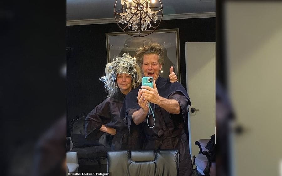 Jack Wagner and Heather Locklear