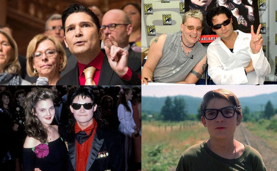 Corey Feldman / Corey Haim and Corey Feldman / Corey Feldman and Drew Barrymore / Corey Feldman