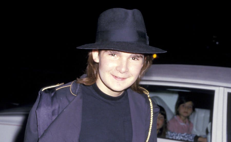 Corey Feldman is arriving at the Premiere of