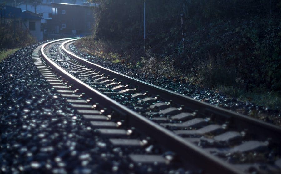 Train tracks.