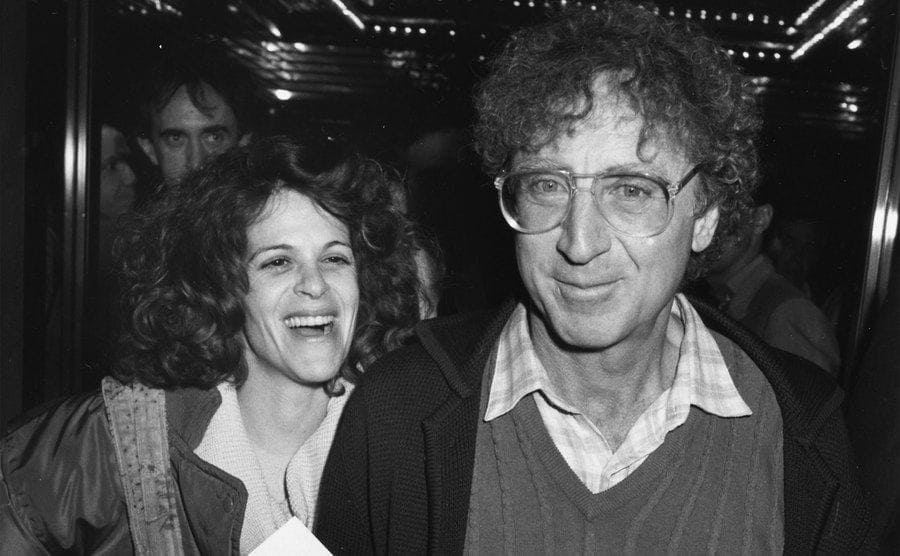 Gene Wilder and Gilda Radner attending the premiere of the new Woody Allen film 'Hannah and her Sisters'.