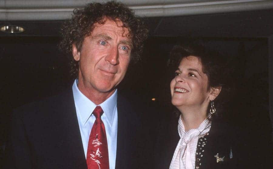 Gene Wilder and Gilda Radner during the Wellness Center Benefit.