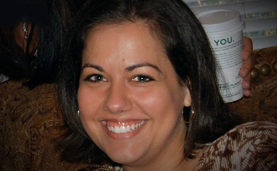 Close-up portrait of Vashti smiling.