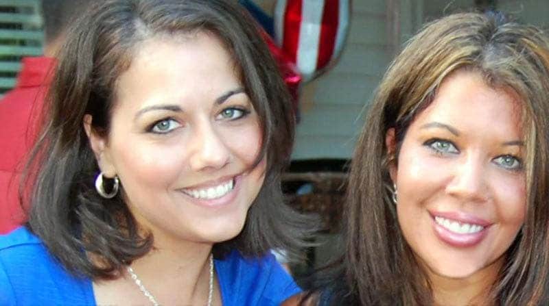 Vashti and Kathleen are looking happy at a family gathering.