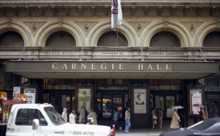 Outside view of the Carnegie Hall.