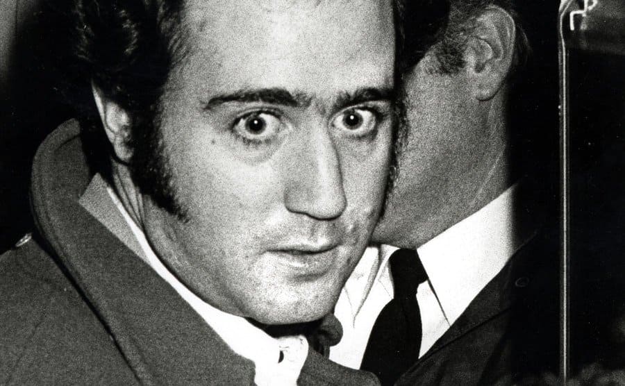 The press is spotting on Andy Kaufman leaving a theater.