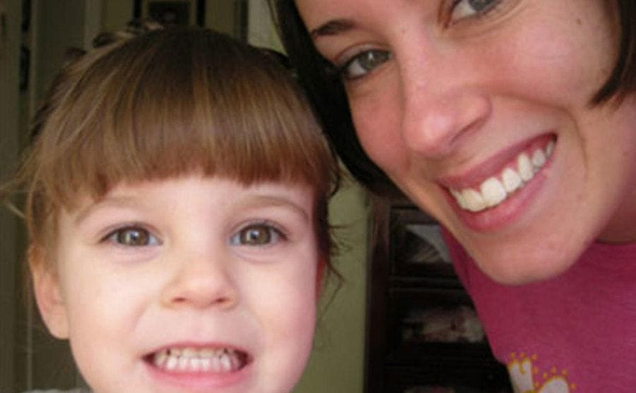 A selfie of Casey and her daughter Caley.