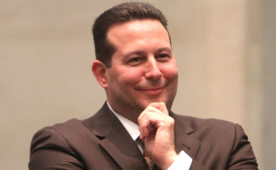 Jose Baez smiles at the end of the trial.