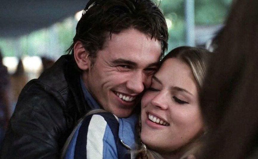 Philipps and Franco, as Daniel and Kim, share a loving embrace.