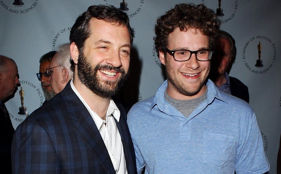 Judd Apatow and Seth Rogen attend and event.