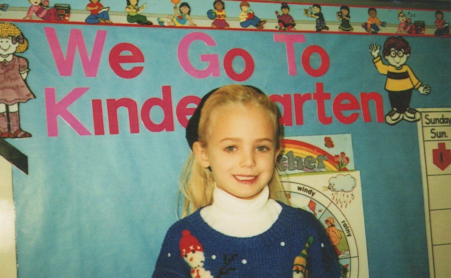 JonBenét Ramsey on her first day of kindergarten 