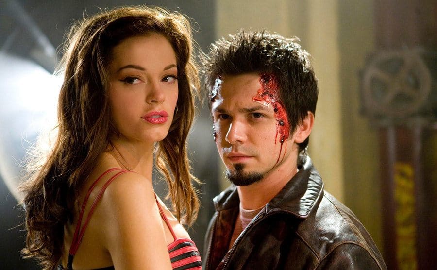 Rose McGowan and Freddy Rodriguez are featured in a publicity still.