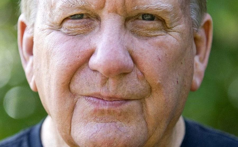 A portrait of Eddie Albert, whose dog found Jennifer’s body.