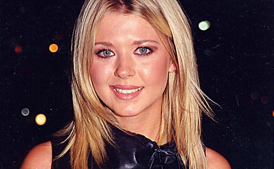 Tara Reid arrives at an event.