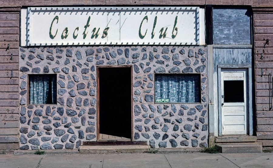 The exterior of a club.