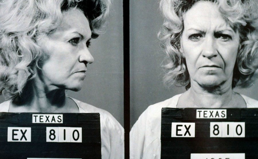 Two mugshots of Betty Lou.