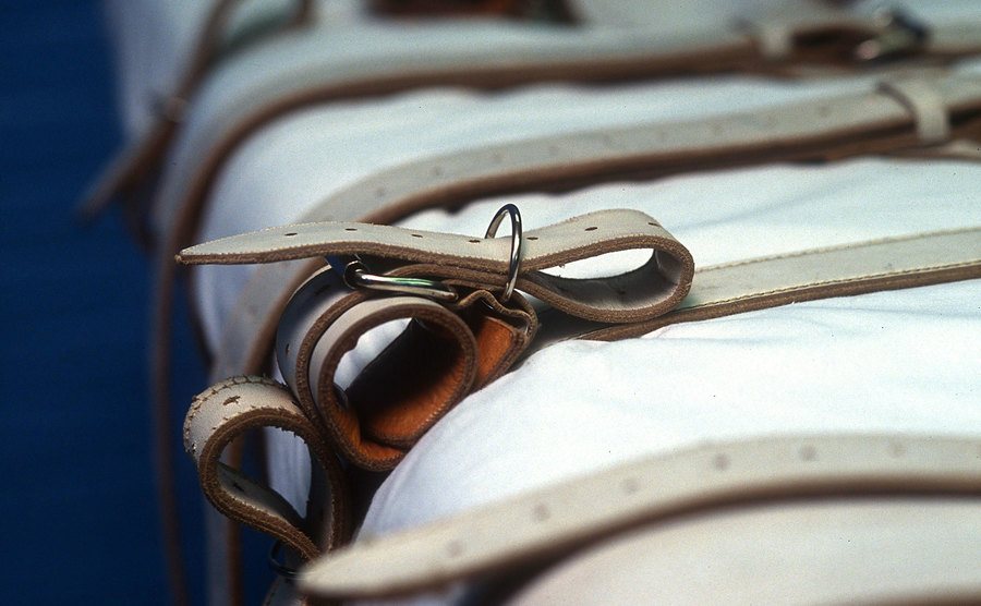 A lethal injection death chamber at Texas prison.