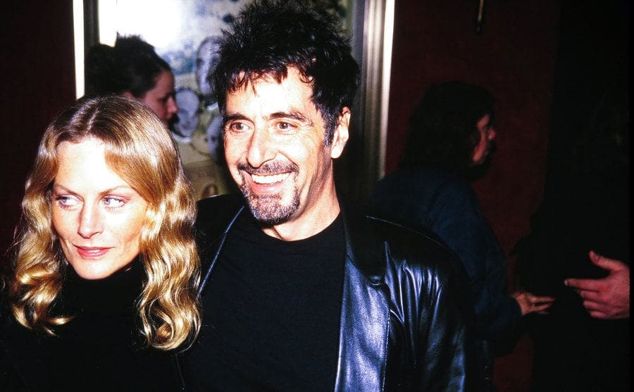 Beverly D’Angelo and Al Pacino attend a premiere event.
