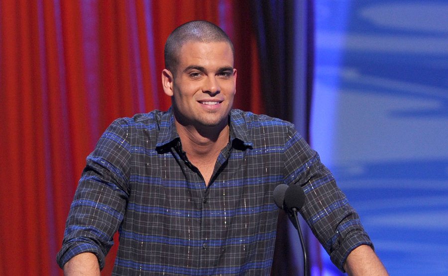 Mark Salling speaks onstage during the 2010 Teen Choice Awards.