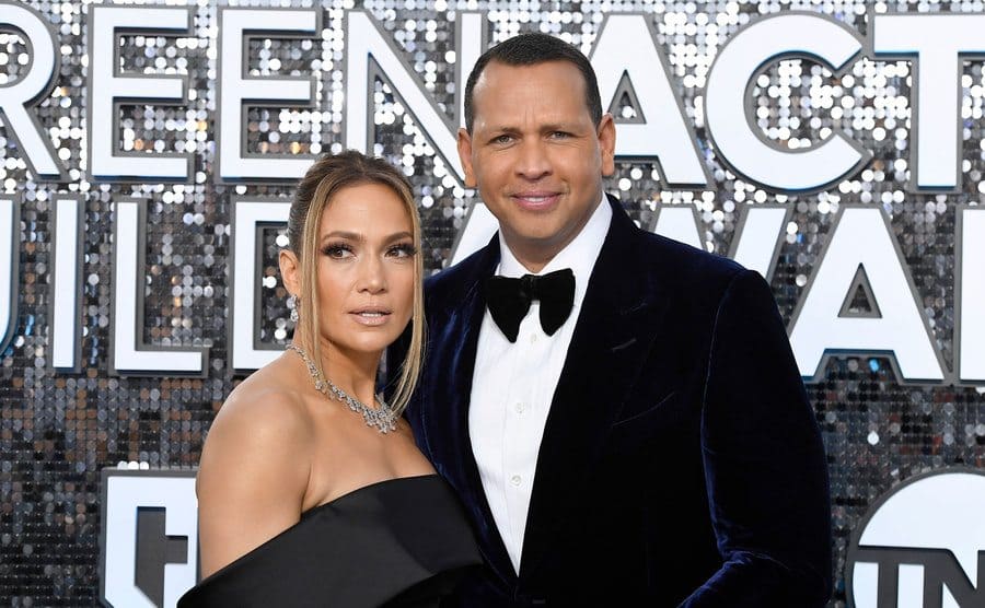 Jennifer Lopez and Alex Rodriguez attend an event.