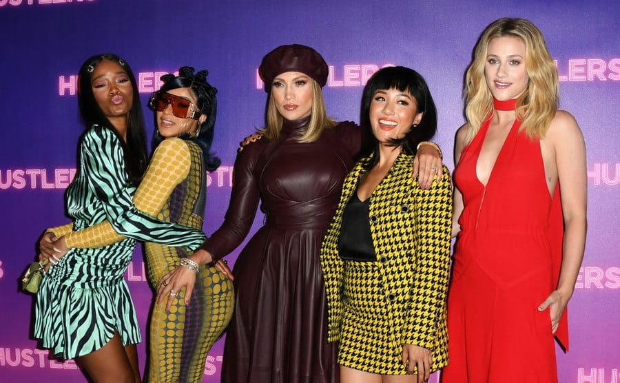 Keke Palmer, Cardi B, Jennifer Lopez, Constance Wu, and Lili Reinhart attend ‘Hustlers’ Premiere.