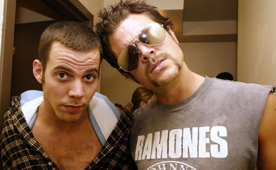 Johnny Knoxville and Steve-O.