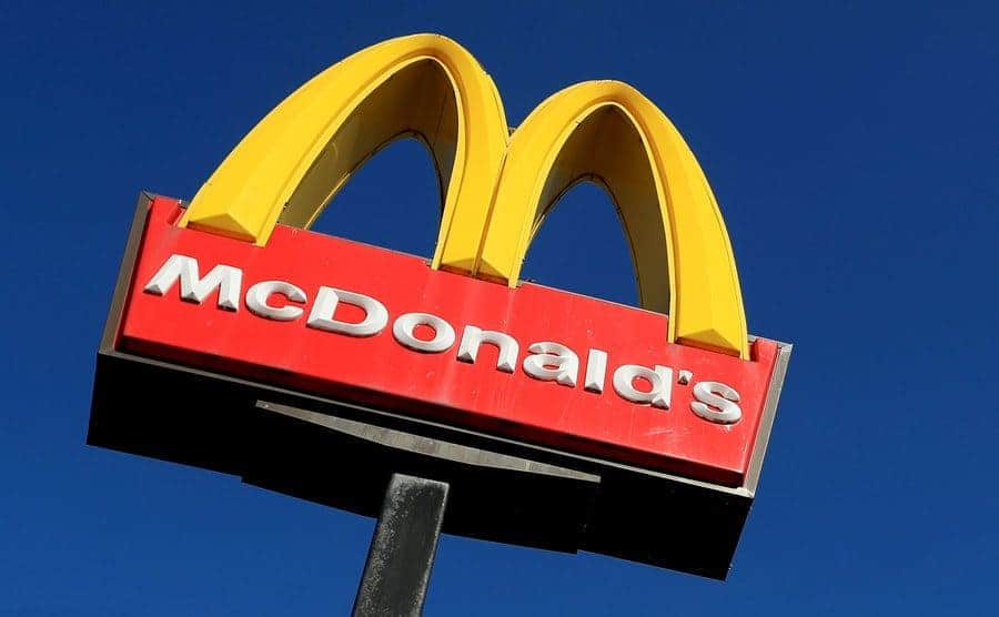 The McDonalds sign.