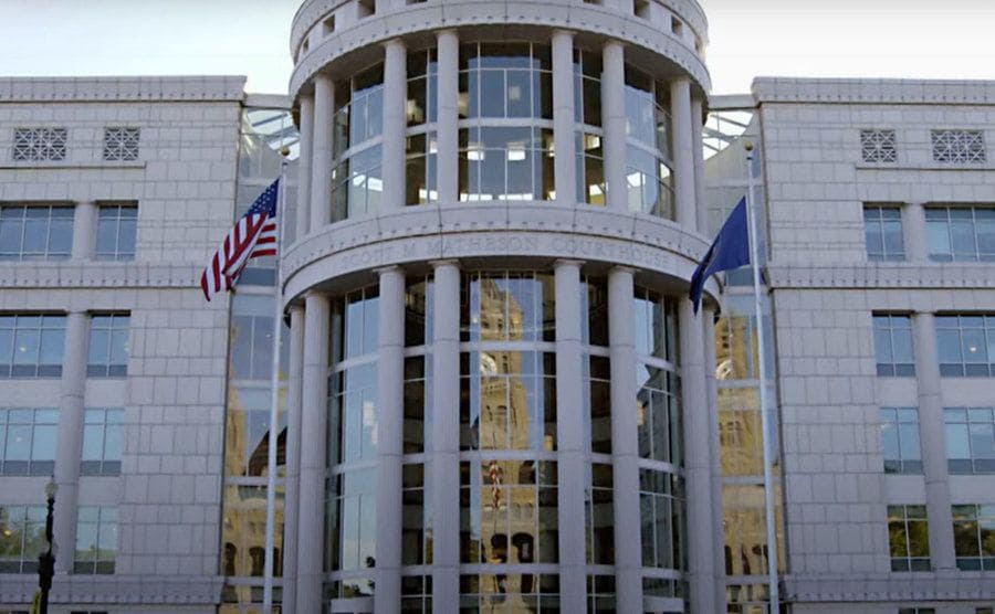 Exterior view of the supreme courthouse.