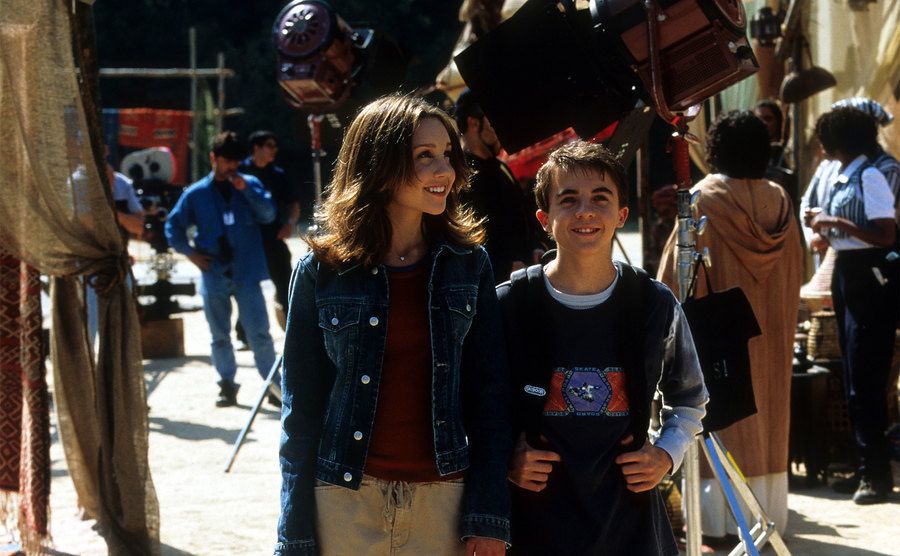 Frankie Muniz and Amanda Bynes in a scene from ‘Big Fat Liar.’