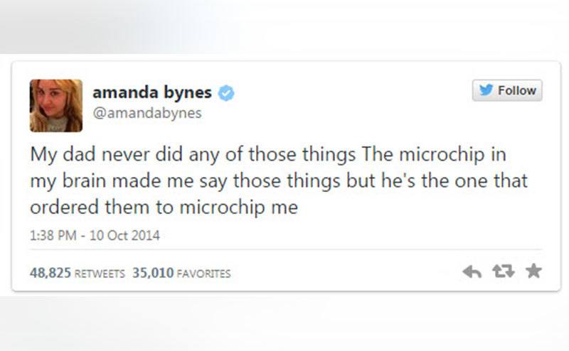 Bynes’ tweet is retracting her accusations against her father.