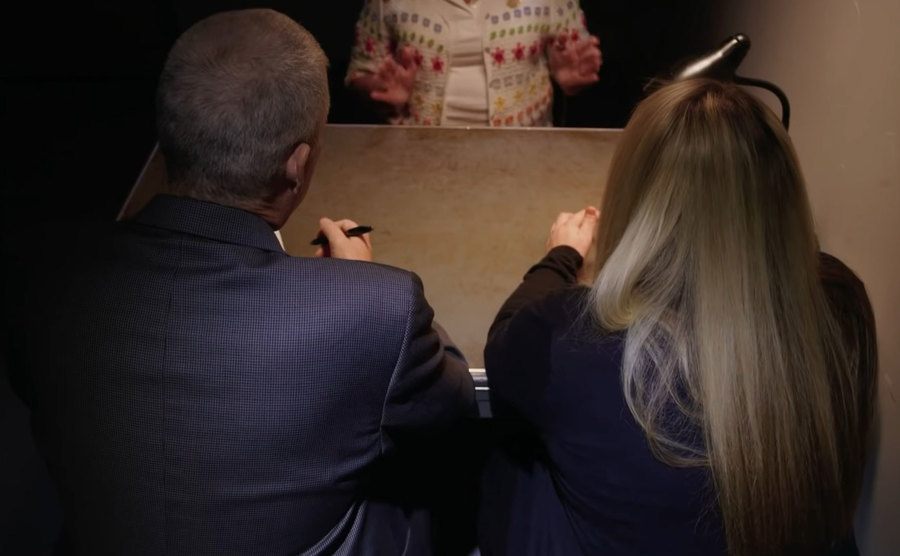 Investigators interrogate, looking for answers.