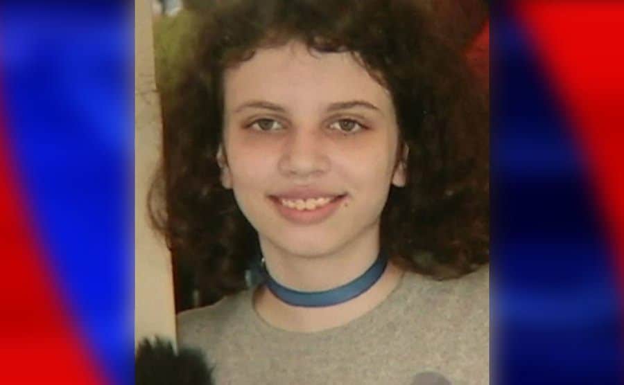 A picture of Hailey appears on television.