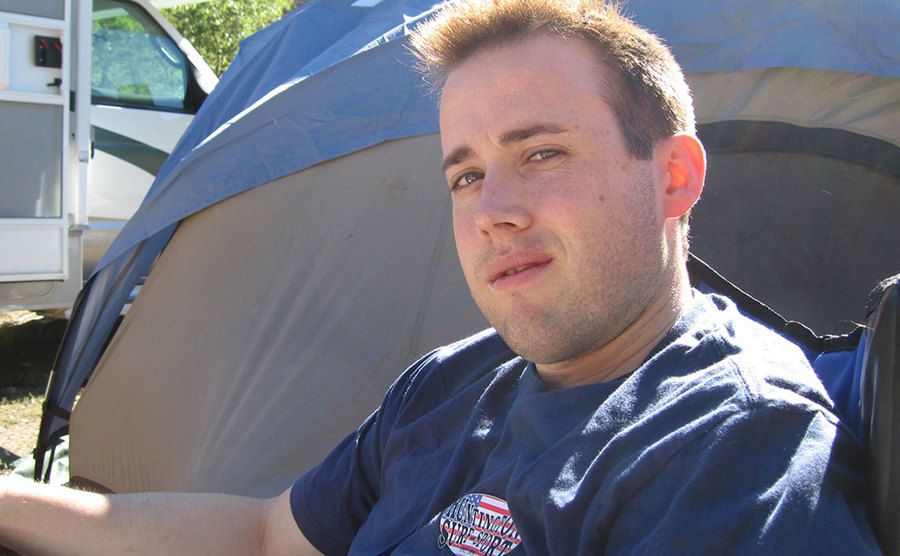 A portrait of Travis Alexander.
