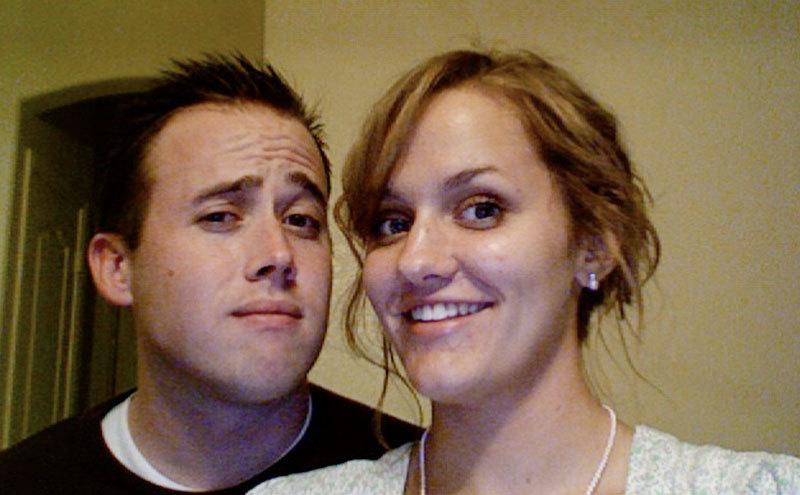 Travis and Lisa Andrews take a picture together.